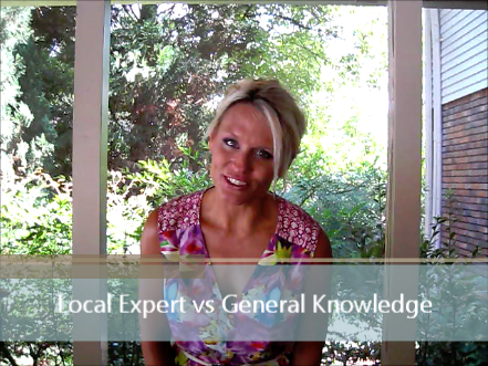 Local Expert vs General Knowledge of Area